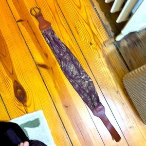 Anthropology Miss Albright cloth and leather belt